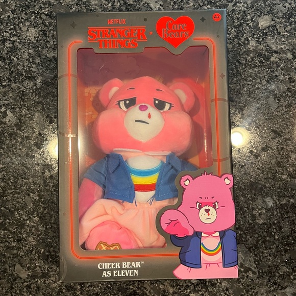 Stranger Things x Care Bears CHEER BEAR as ELEVEN plush new limited edition 12” - Picture 10 of 15